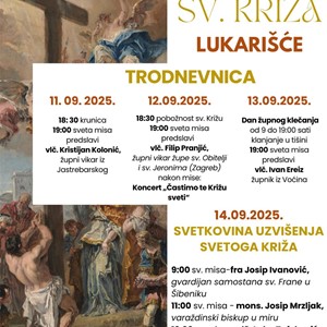 Proslava župne svetkovine Uzvišenja Svetoga Križa u Lukarišću